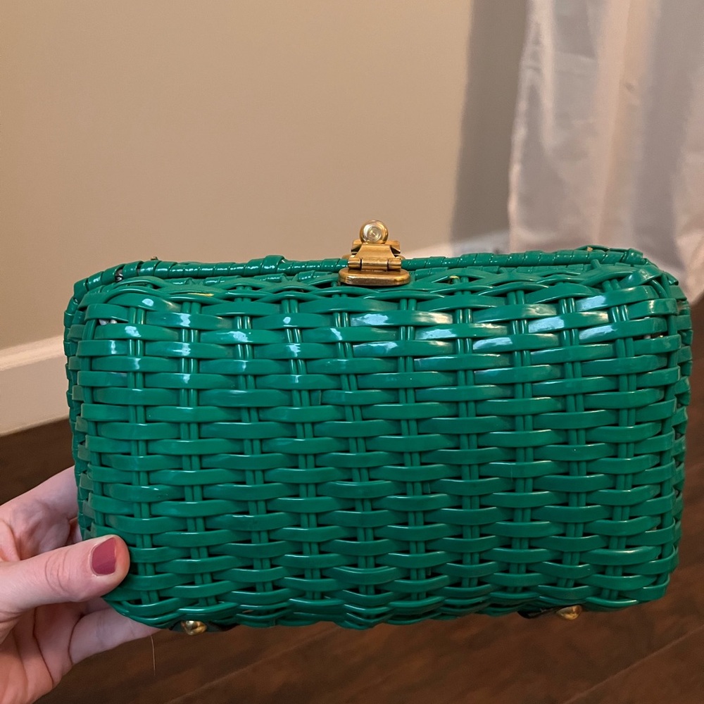 Vintage “wicker” clutch